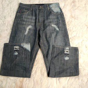 Phat Farm VGT  Distressed Mens Jeans 34/33